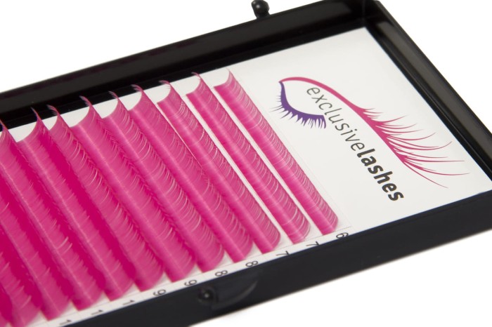 Sztuczne rzęsy różowe 1